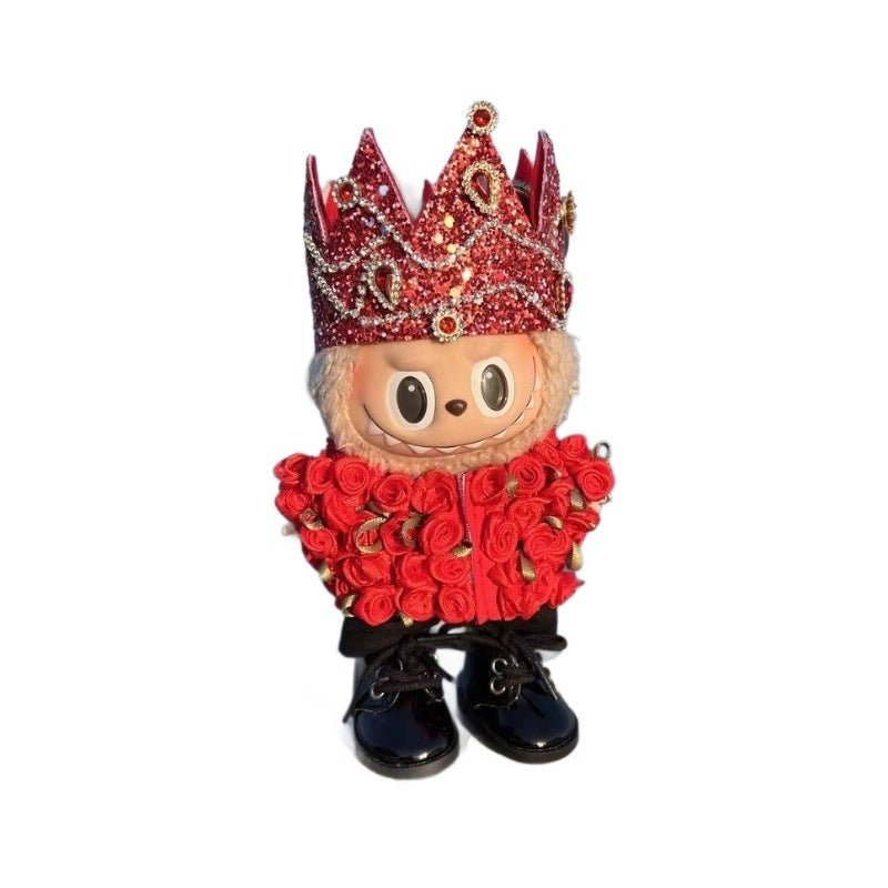In Stock New GD Same Style Concert Rose Clothes Plush Toy Labubu G-Dragon Doll Clothes Outfit