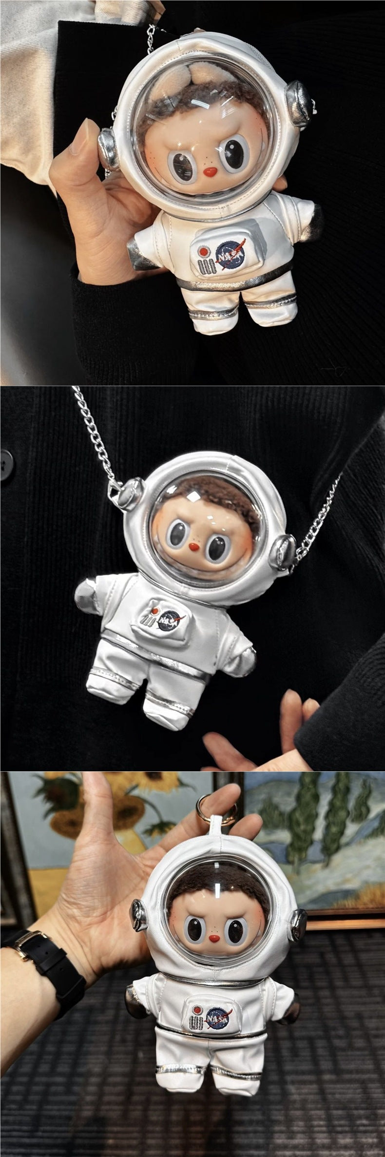 New Astronaut Labubu Clothing Set 17cm Blind Box Figure Accessory