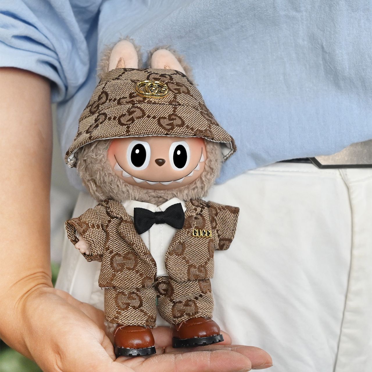 Clothing Only] Labubu Doll Clothes 17cm Labubu Clothes Luxurious and Cute Gentleman Vinyl Face Doll Clothes Replacement