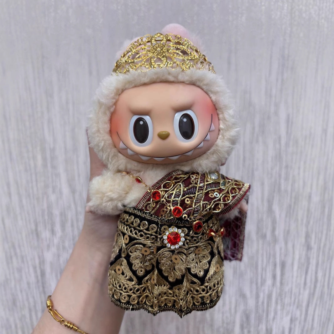 Labubu Clothes Thai Ethnic Style 17cm Pure Handmade Thai Vinyl Accessories Palace Cute Doll Clothes