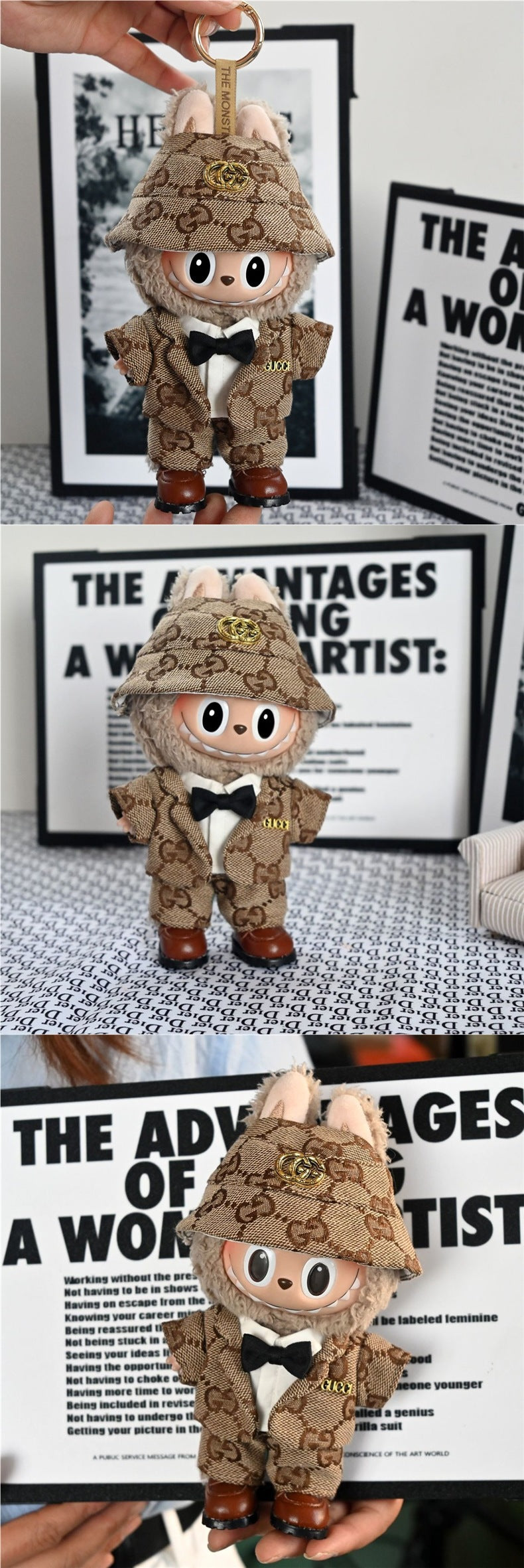 Clothing Only] Labubu Doll Clothes 17cm Labubu Clothes Luxurious and Cute Gentleman Vinyl Face Doll Clothes Replacement