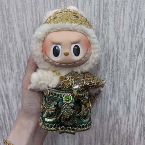 Labubu Clothes Thai Ethnic Style 17cm Pure Handmade Thai Vinyl Accessories Palace Cute Doll Clothes