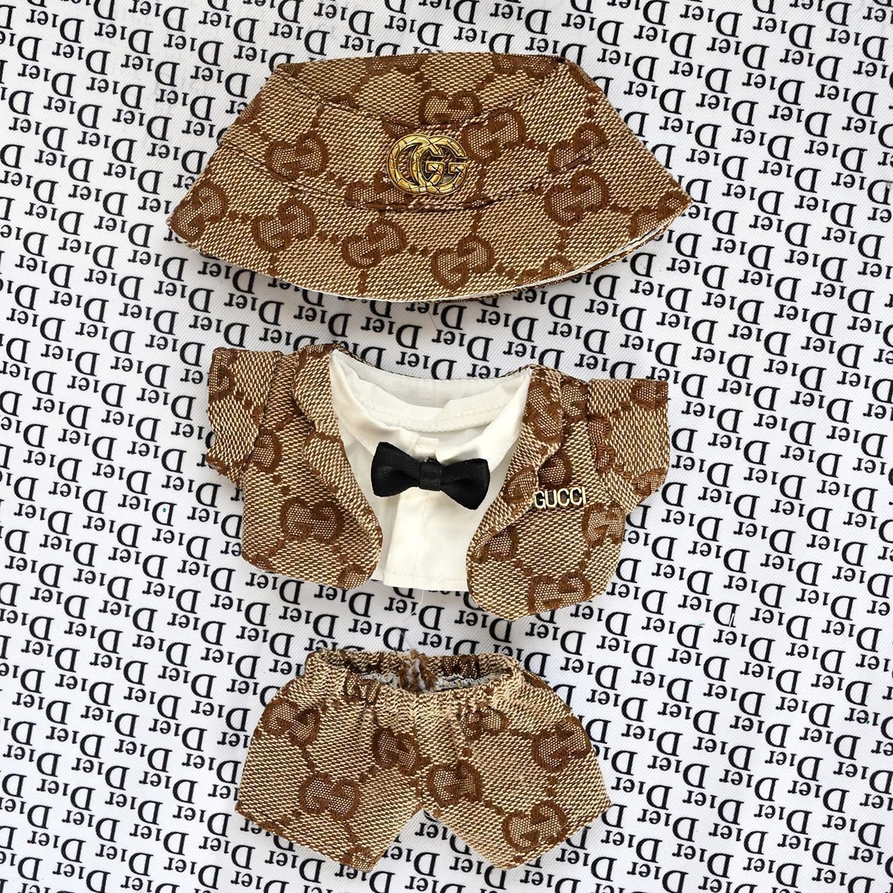 Clothing Only] Labubu Doll Clothes 17cm Labubu Clothes Luxurious and Cute Gentleman Vinyl Face Doll Clothes Replacement