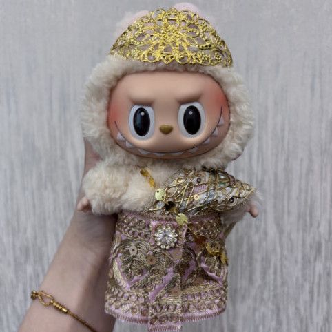 Labubu Clothes Thai Ethnic Style 17cm Pure Handmade Thai Vinyl Accessories Palace Cute Doll Clothes