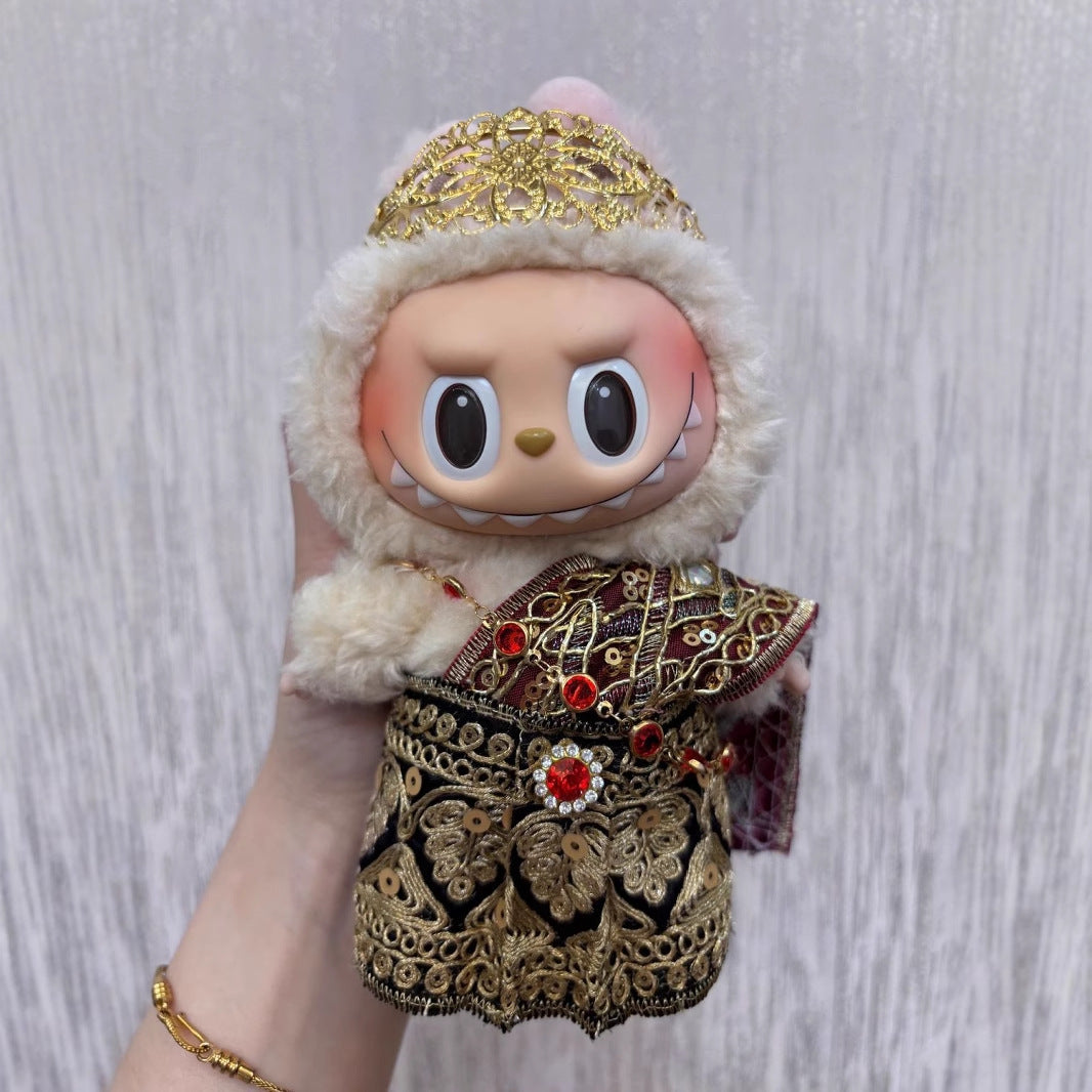 Labubu Clothes Thai Ethnic Style 17cm Pure Handmade Thai Vinyl Accessories Palace Cute Doll Clothes