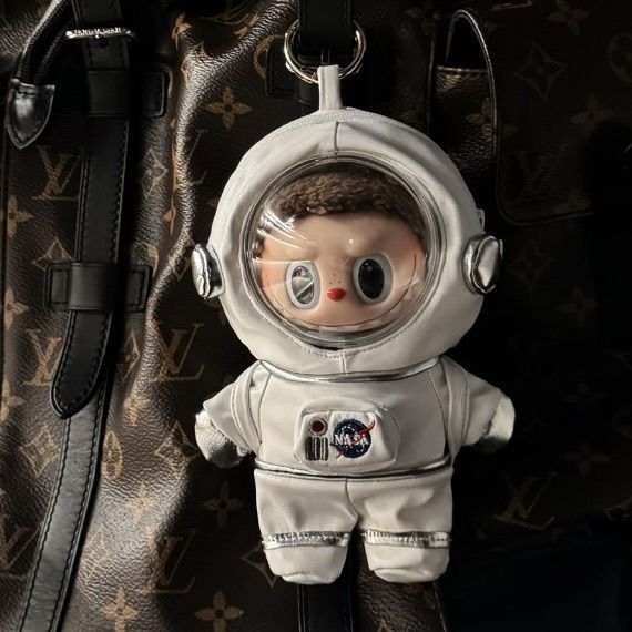 New Astronaut Labubu Clothing Set 17cm Blind Box Figure Accessory