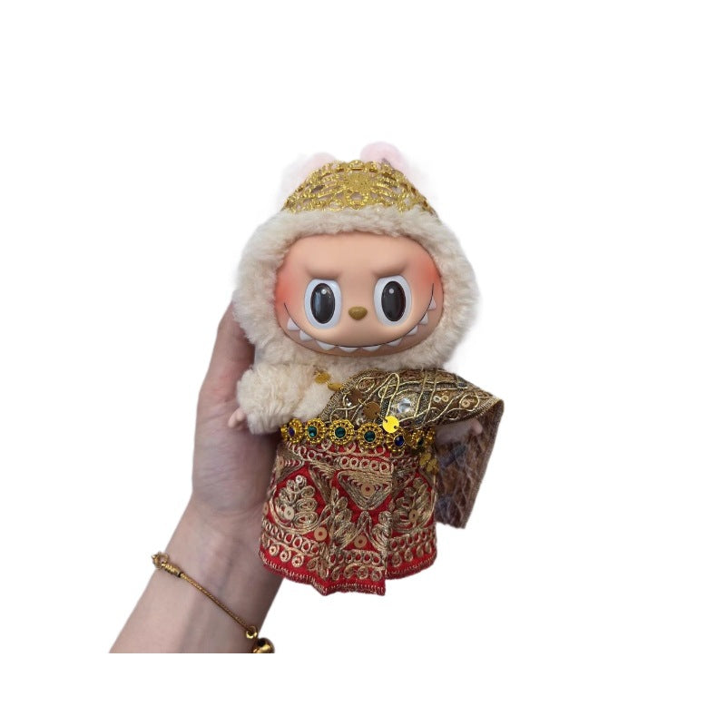 Labubu Clothes Thai Ethnic Style 17cm Pure Handmade Thai Vinyl Accessories Palace Cute Doll Clothes