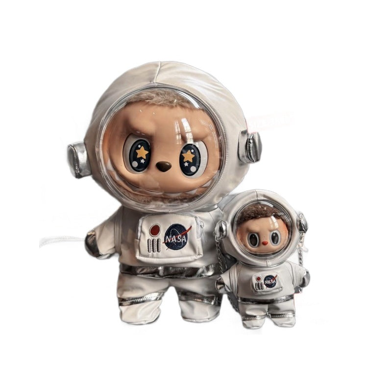 New Astronaut Labubu Clothing Set 17cm Blind Box Figure Accessory