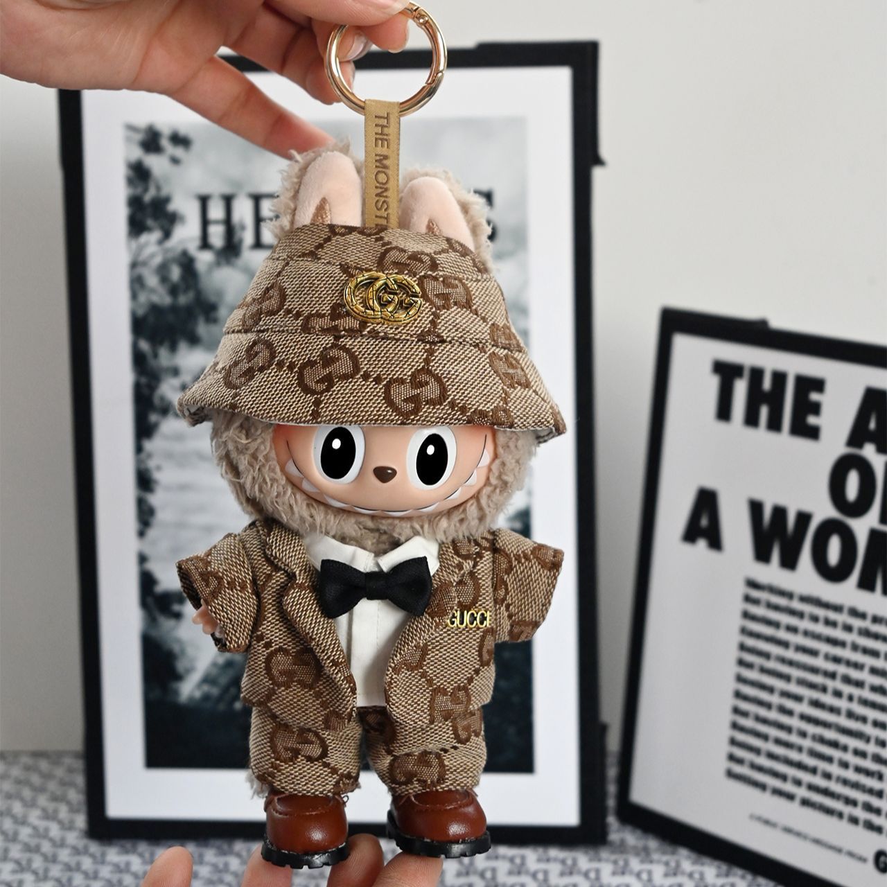 Clothing Only] Labubu Doll Clothes 17cm Labubu Clothes Luxurious and Cute Gentleman Vinyl Face Doll Clothes Replacement