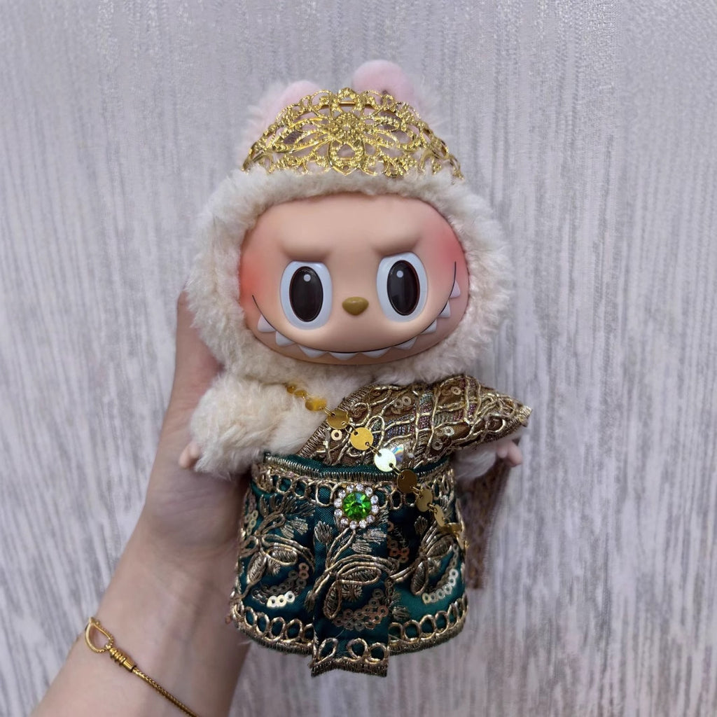Labubu Clothes Thai Ethnic Style 17cm Pure Handmade Thai Vinyl Accessories Palace Cute Doll Clothes
