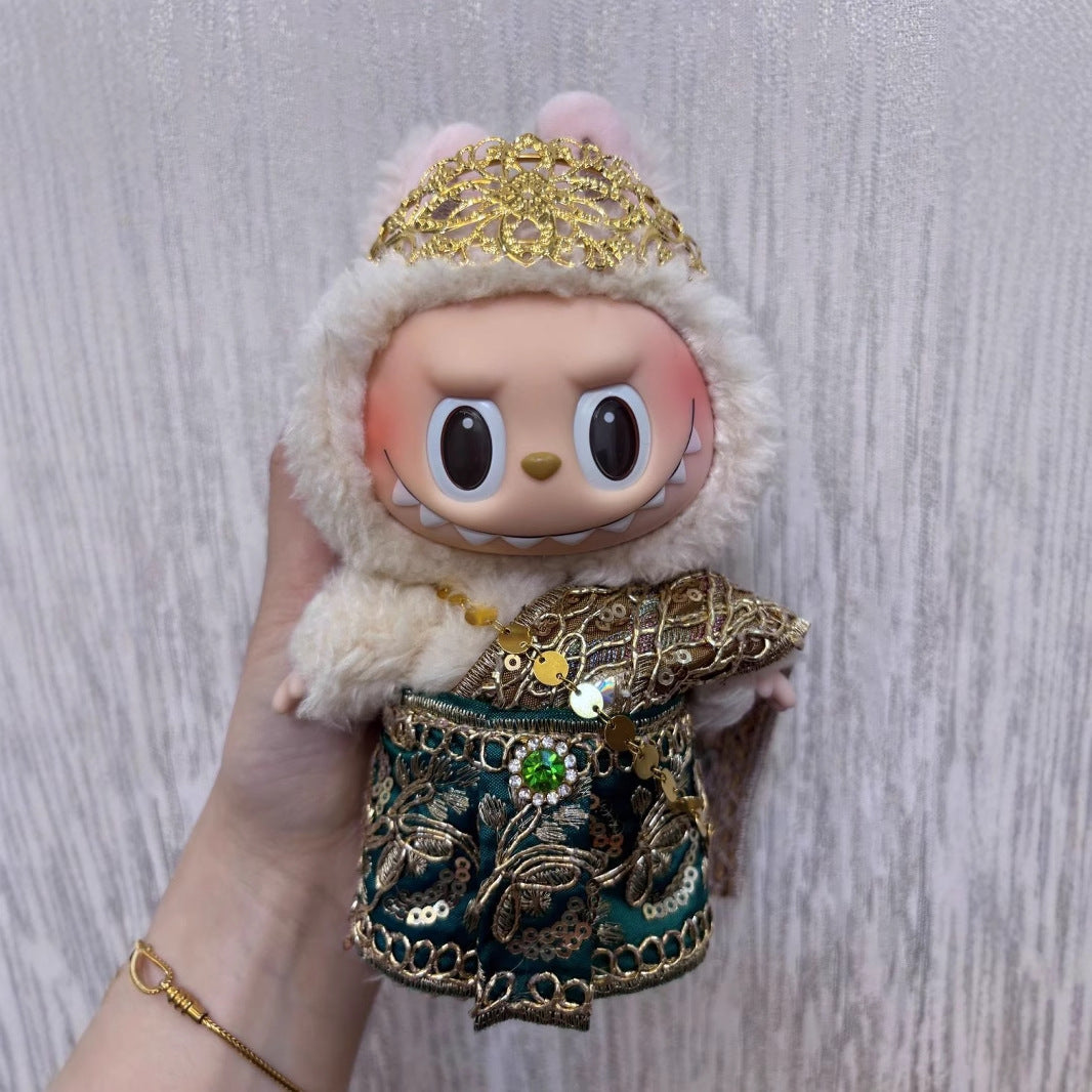 Labubu Clothes Thai Ethnic Style 17cm Pure Handmade Thai Vinyl Accessories Palace Cute Doll Clothes