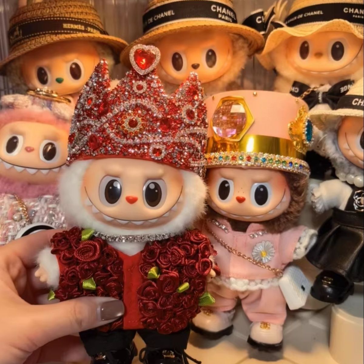 In Stock New GD Same Style Concert Rose Clothes Plush Toy Labubu G-Dragon Doll Clothes Outfit