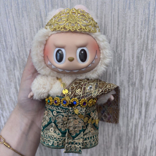 Labubu Clothes Thai Ethnic Style 17cm Pure Handmade Thai Vinyl Accessories Palace Cute Doll Clothes